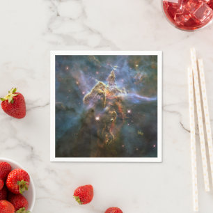 Mystic Mountain in Carina Nebula Hubble Space Napkin
