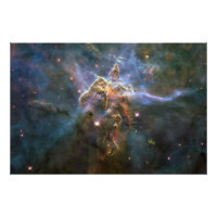 Mystic Mountain in Carina Nebula Hubble Space