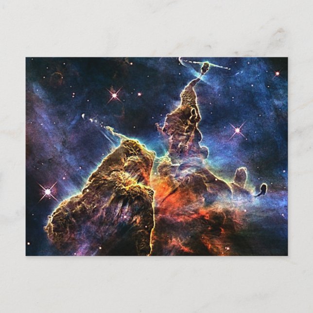 Mystic Mountain in Space NASA Postcard (Front)