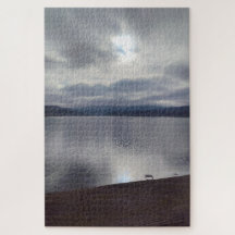 Mystic Mountain Lake Landscape Jigsaw Puzzle
