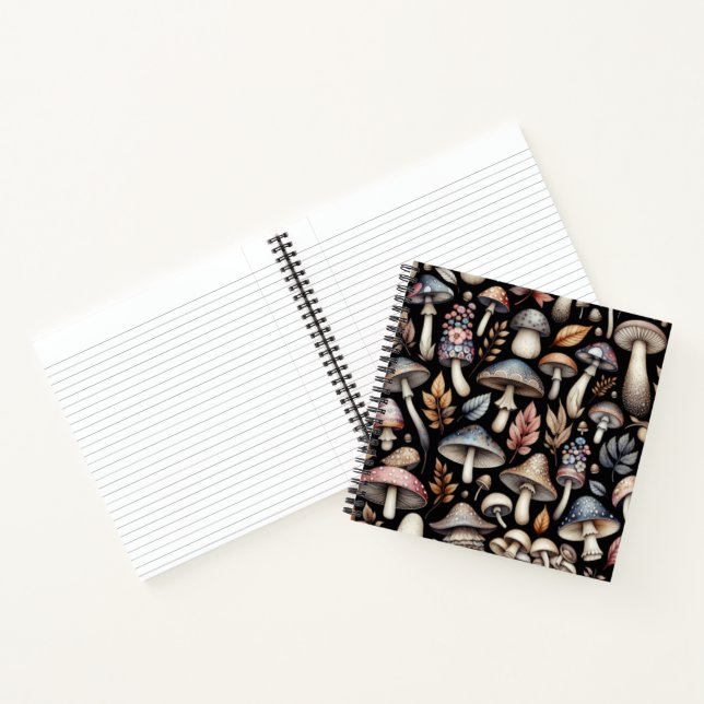 Mystic Mushrooms  Notebook (Inside)