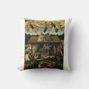 Mystic Nativity by Sandro Botticelli Cushion