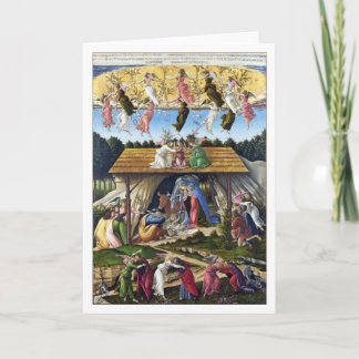 Mystic Nativity by Sandro Botticelli Holiday Card