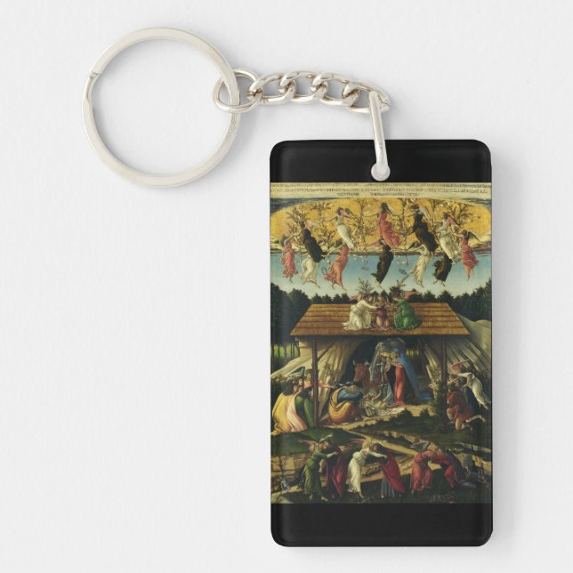 Mystic Nativity by Sandro Botticelli  Key Ring (Front)