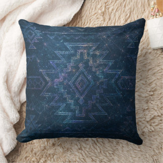 Mystic Navajo Sacred Geometry Throw Pillow