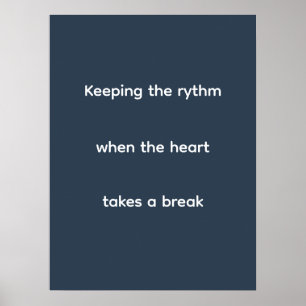 Mystic Navy Typography Perfusionist Art Poster