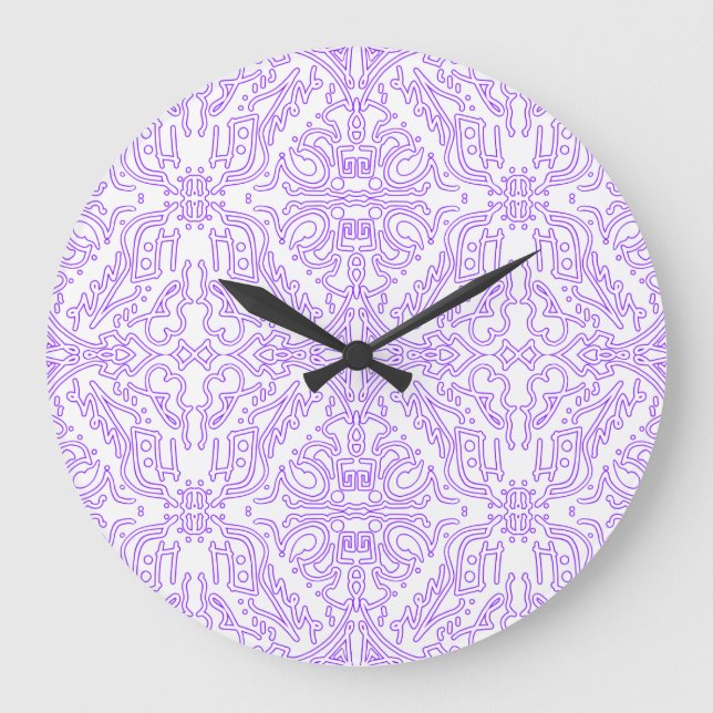 Mystic Nebula Lilac Large Clock (Front)