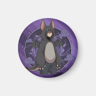 Mystic Night Bat Character Art Magnet