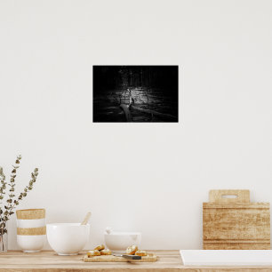 Mystic Night Forest – Moody Nature Landscape Poster