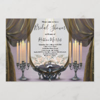 Mystic Night Gold Drapes & Candles Bridal Shower