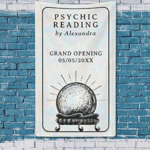Mystic Opal Vintage Crystal Ball Psychic Medium Banner