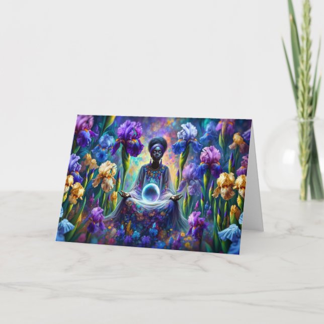 Mystic Oracle Goddess Thank You Card (Front)