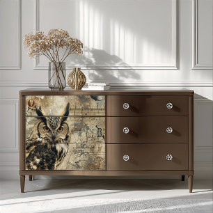 Mystic Owl Celestial Script Spellbound Decoupage Tissue Paper