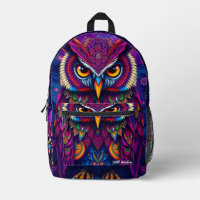 Mystic Owl Spirit Backpack - Wisdom & Magic Design