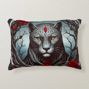 Mystic Panther or Enchanted Beast Decorative Cushion