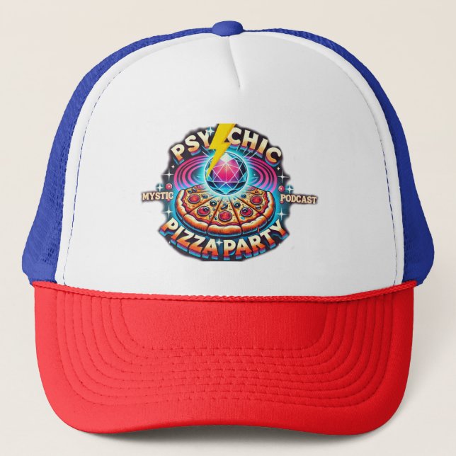 Mystic Podcast Pizza Party Hat (Front)
