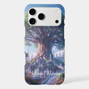 Mystic Purple Tree of Life Monogram Phone Case