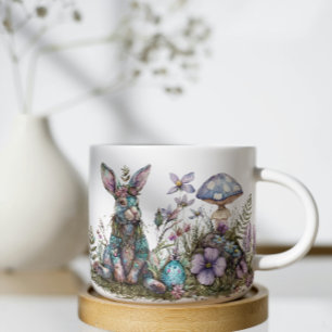 Mystic Rabbit with Mushrooms Coffee Mug