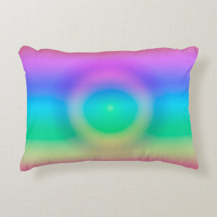 Mystic Rainbow Eye Ombre Decorative Cushion