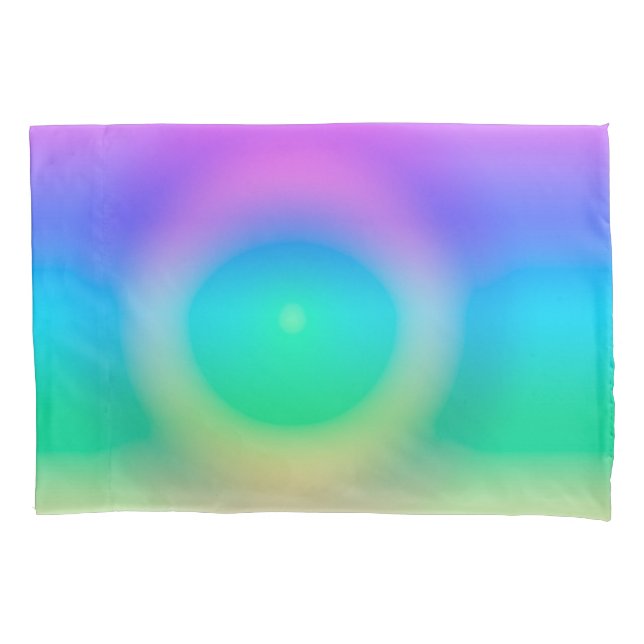 Mystic Rainbow Eye Ombre Pillowcase (Front)
