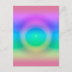Mystic Rainbow Eye Ombre Postcard
