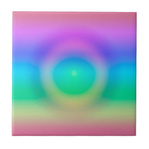 Mystic Rainbow Eye Ombre Tile