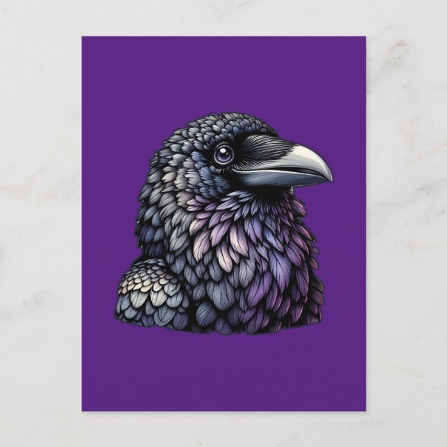 Mystic Raven Art Postcard (Front)