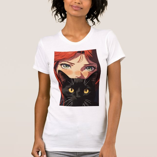 Mystic Red illustration T-Shirt (Front)