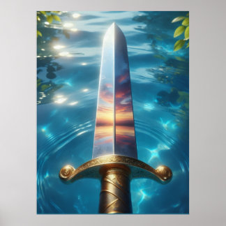 Mystic Reflection of the Fantasy Sword Art Print