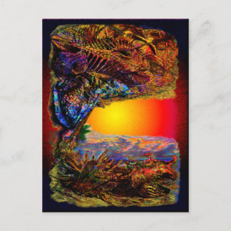 Mystic Seas Shell Beach Postcard