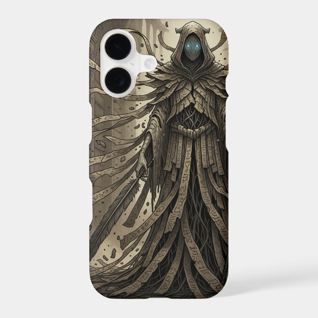 Mystic Seer of Whispering Runes iPhone Case (Back)