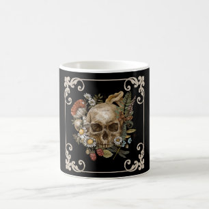 Mystic Skull Vintage Black Coffee Mug