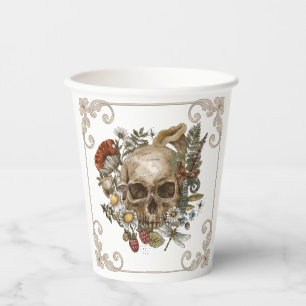 Mystic Skull Vintage Paper Cups