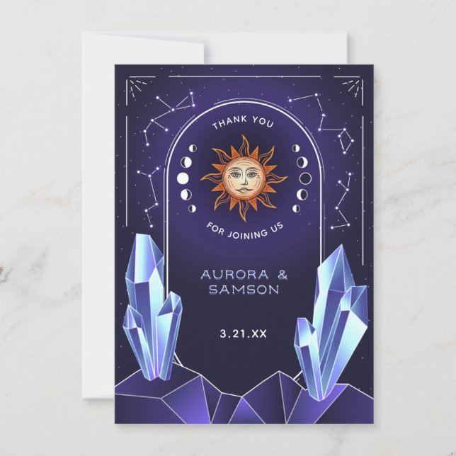 Mystic Sun Event Thank You Card (Front)