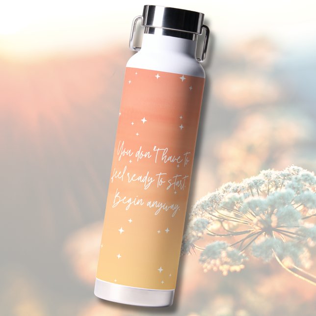 Mystic Sun Inspirational Quote Water Bottle (Mystic Sun Inspirational Quote Water Bottle
)