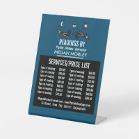 Mystic Symbols, Psychic Reading Price List