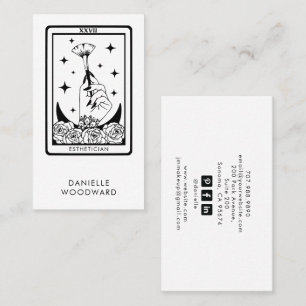 Mystic Tarot Esthetician Branding Business Card