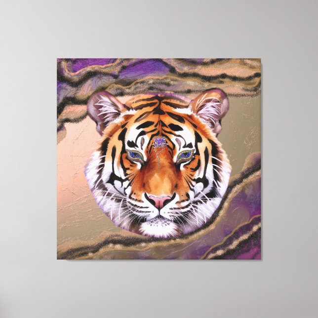 Mystic Tiger 2 Canvas Print (Front)