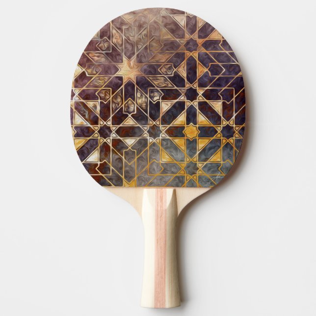 Mystic Tiles I Ping Pong Paddle (Front)