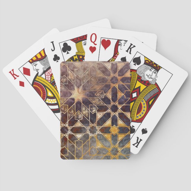 Mystic Tiles I Playing Cards (Back)