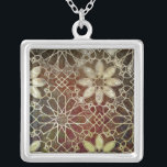 Mystic Tiles II Silver Plated Necklace<br><div class="desc">Home Décor</div>
