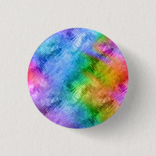 Mystic Topaz Blue Glassy Texture 3 Cm Round Badge