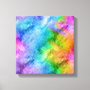 Mystic Topaz Blue Glassy Texture Canvas Print
