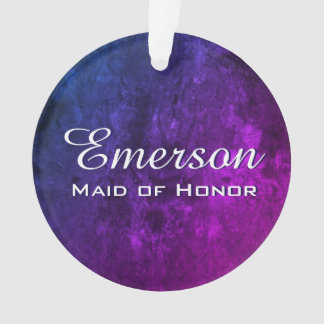 Mystic-Topaz Bridal Party | Pink Purple Blue Favou Ornament