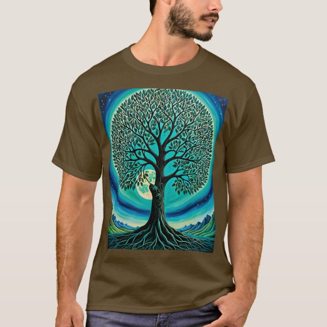 Mystic Tree of Life Moon Shirt (Front)