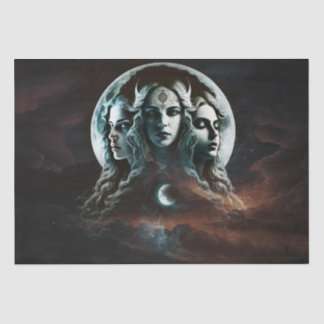 Mystic Triple Goddess Twist Decoupage Tissue Paper