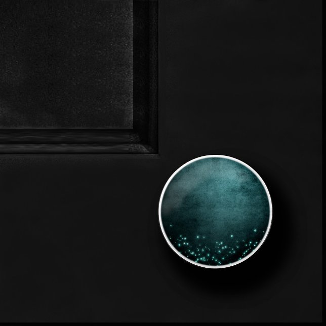 Mystic Twilight Stars | Deep Teal Green Neon Glow Ceramic Knob (Creator Uploaded)