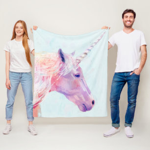 Mystic Unicorn Fleece Blanket