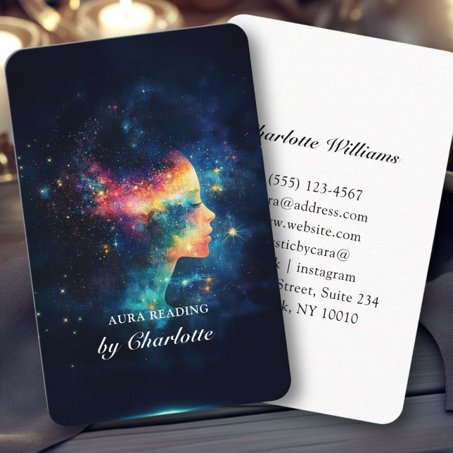 Mystic Universe Woman Business Card (Mystic Universe Woman Business Card)