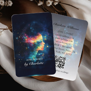Mystic Universe Woman QR-Code Business Card